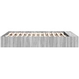  Okvir kreveta siva boja hrasta 135 x 190 cm konstruirano drvo | shoptok.hr