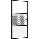 Staklena vrata Rezbarija Crna 102,5 x 3,5 x 201,5 cm Aluminij | shoptok.hr