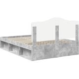  Krevetna konstrukcija s uzglavljem Betonska siva 150 x 200 cm | shoptok.hr
