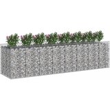  Gabionski uzdignuti krevet 4 pcs Srebrna | shoptok.hr