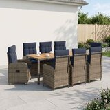  Vanjski set za objedovanje 9 kom. Siva | shoptok.hr