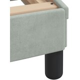  Krevet s madracem Dover svjetlosivi 90x190 cm baršunasti | shoptok.hr