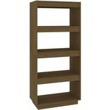 vidaXL Ormarić za knjige / pregrada boja meda 60x35x135 cm od borovine | shoptok.hr