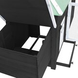  Kokošinjac s kutijom za gniježđenje sivi 190x72x102 cm jelovina | Eponuda.com