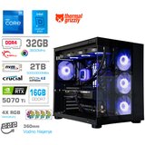 MEGA Računalnik MT S5 i7-12700KF/RTX5070Ti/32GB/2TB/750W/Brez OS/črna RGB + Estetski napajalni kabli [Vijolična / Črna), (5000269134) | Shoptok.si