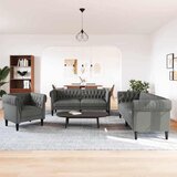  Kauč za dnevni boravak 3 pcs Tamno siva 201,5 x 74,5 x 74,5 cm | shoptok.hr