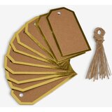  Gift tags 10 pcs/pk brown Cene