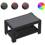Maison Chic Klubska mizica - kavna mizica - Nizka mizica z LED diodami črna 93x53x45 inženirski les, (21752002) Cene