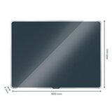 Zweckform Tabla steklena 40x60 leitz cosy siva 70420089 | Shoptok.si