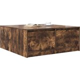  za kavu s ladicama dimljeni hrast 100x100x40 cm | shoptok.hr