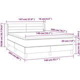  S oprugama i madracem crni 140x200 cm od tkanine | shoptok.hr