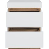 Modern Living Nočna Omarica Calabria, Bela, Barva Hrasta | Shoptok.si