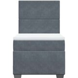vidaXL box spring krevet s madracem tamnosivi 100x200 cm baršunasti | shoptok.hr