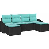  Set sofe 6 kom. Crna poliratan | shoptok.hr