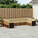  Set vanjskih sofa 7 kom. Prirodna | shoptok.hr