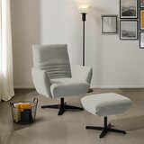 Dieter Knoll FOTELJ, svetlo siva tekstil | Shoptok.si