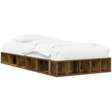  Okvir kreveta s pohranom s policom Staro drvo 80 x 200 cm | shoptok.hr