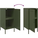 vidaXL Komoda 2 kosa olivno zelena 36x39x79 cm hladno valjano jeklo | Shoptok.si
