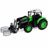 Rc traktor s hvataljkom za bale na daljinsko upravljanje, zelenim svjetlima 1:24 | shoptok.hr