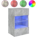  The Living Store Stenska TV omarica z LED lučkami betonsko siva 40x30x60,5 cm - TV Stenska Omarica, (21499083) | Shoptok.si