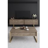 Hanah home set za dnevnu sobu luxe walnut gold | ePonuda.com