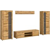 MID.YOU Dnevni Regal Jam, Barva Hrasta, 4-Delni | Shoptok.si