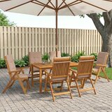  7-dijelni vrtni blagovaonski set 7 kom. Prirodna | shoptok.hr