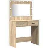 vidaXL 2-delni set toaletne mizice z LED svetlobo iz sonomskega hrasta, (22054979) | Shoptok.si