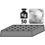 asecos Prekritje iz luknjičaste pločevine, za omaro širine 545 mm, za kadico Cene