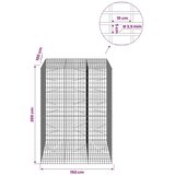  Gabion s žicom debljine 3 5 mm i mrežom 5x10 cm 150x100x200 cm - 100 cm 200 cm 150 cm | shoptok.hr