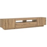 TV ormarić LED boja hrasta 200x35x40 cm konstruirano drvo | Eponuda.ba