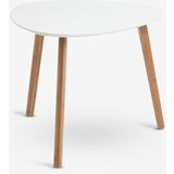  Proizvod sa nedostatkom - OUTLET - Stočić 55x55 bela/bambus Cene