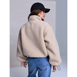 Sinsay Teddy jakna s ovratnikom i džepovima na patentni zatvarač | shoptok.hr