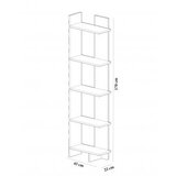 Hanah home als teak white polica