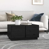  Stolić za kavu crni 80x50x40 cm od masivne borovine | Eponuda.ba