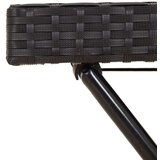 vidaXL stol s pladnjem crni 65 x 40 x 75 cm od poliratana | shoptok.hr