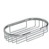 ovalna žicana polica plitka 11X4X20Cm inox