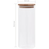  Staklenke za pohranu s poklopcima od bambusa 6 kom 1000 ml | Eponuda.ba
