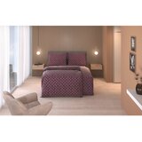 Dieter Knoll OBOJESTRANSKA POSTELJNINA STRIPES DK 200/200 cm saten vijolična | Shoptok.si