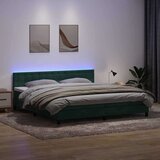 Box spring postelja z vzmetnico temno zelena 180x220 cm žamet, (22011382) | Shoptok.si