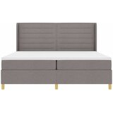  Krevet s opruga kutije Sivo-smeđa 200 x 200 cm tkanina | shoptok.hr