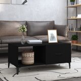 vidaXL Stolić za kavu crni 90 x 50 x 40 cm od konstruiranog drva Cijene