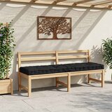  Paletni podni jastuk pamučni 120 x 40 x 7 cm crni | shoptok.hr
