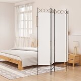 Sobna pregrada s 4 panela bijela 160 x 200 cm od tkanine | shoptok.hr