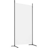 Sobna pregrada s 2 panela bijela 175 x 180 cm od tkanine | shoptok.hr