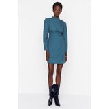 Trendyol Multicolored Waist Detailed Stand Collar Dress | shoptok.hr