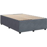 Box spring krevet s madracem tamnosivi 120 x 200 cm baršunasti | shoptok.hr