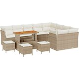  Sjedeća garnitura za vrt s jastukom 13 pcs bež i krem | shoptok.hr