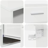  Set TV komoda FLORIN 3 kom. Visoki sjaj bijela | shoptok.hr