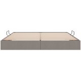 Otomanski krevet s pohranom Sivo-smeđa 200 x 200 cm tkanina | shoptok.hr